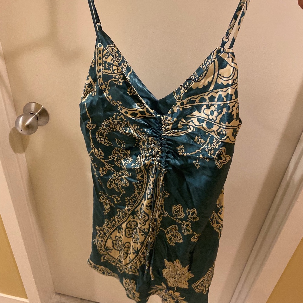 New Printed Blue Zara Dress